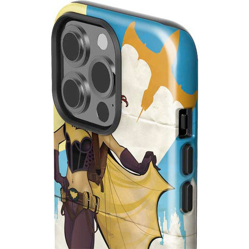 DC Comics Bombshells Batgirl- Fly Gotham City Airlines iPhone 14 Pro Impact Case