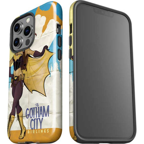 DC Comics Bombshells Batgirl- Fly Gotham City Airlines iPhone 15 Pro Impact Case