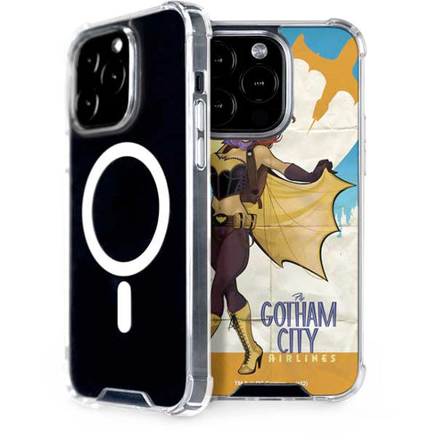 DC Comics Bombshells Batgirl- Fly Gotham City Airlines iPhone 14 Pro MagSafe Case