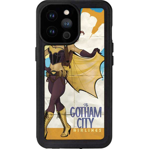 DC Comics Bombshells Batgirl- Fly Gotham City Airlines iPhone 14 Pro Max Waterproof Case