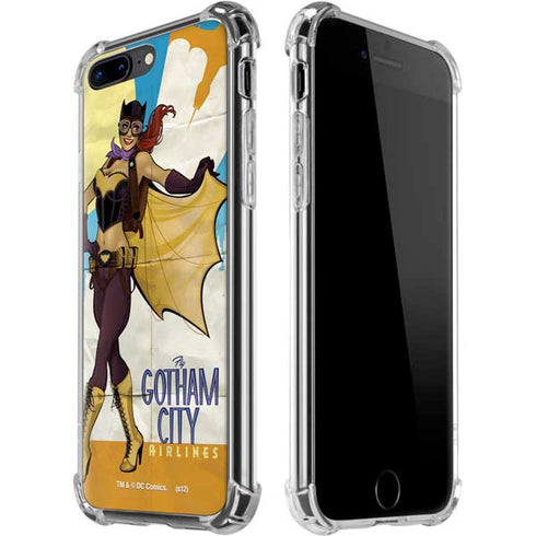 DC Comics Bombshells Batgirl- Fly Gotham City Airlines iPhone 7/8 Plus Clear Case