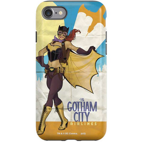 DC Comics Bombshells Batgirl- Fly Gotham City Airlines iPhone SE (2nd & 3rd Gen) Pro Case