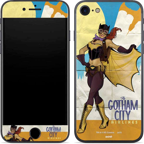 DC Comics Bombshells Batgirl- Fly Gotham City Airlines iPhone SE (2nd & 3rd Gen) Skin