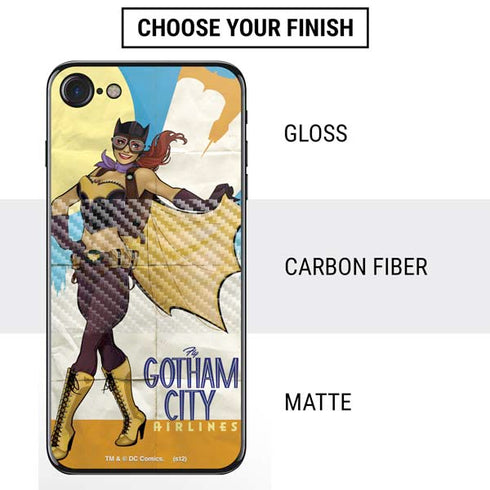 DC Comics Bombshells Batgirl- Fly Gotham City Airlines iPhone SE (2nd & 3rd Gen) Skin