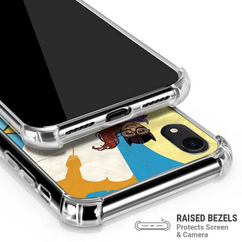 DC Comics Bombshells Batgirl- Fly Gotham City Airlines iPhone XR Clear Case