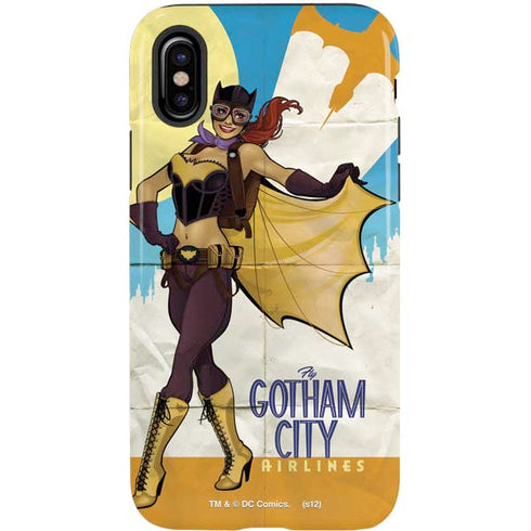 DC Comics Bombshells Batgirl- Fly Gotham City Airlines iPhone XS Pro Case