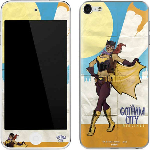 DC Comics Bombshells Batgirl- Fly Gotham City Airlines Apple iPod Skin