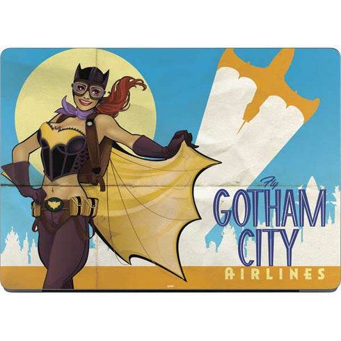 DC Comics Bombshells Batgirl- Fly Gotham City Airlines MacBook Pro 14in (2021-24) Skin