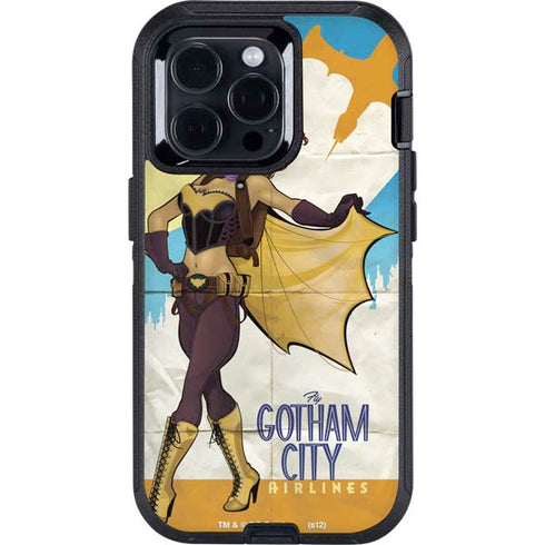 DC Comics Bombshells Batgirl- Fly Gotham City Airlines Otterbox Defender iPhone Skin