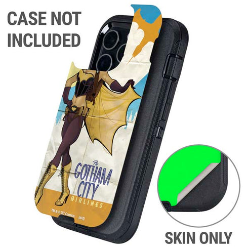 DC Comics Bombshells Batgirl- Fly Gotham City Airlines Otterbox Defender iPhone Skin