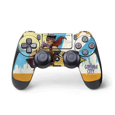 DC Comics Bombshells Batgirl- Fly Gotham City Airlines PS4 Pro/Slim Controller Skin