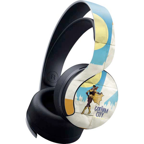 DC Comics Bombshells Batgirl- Fly Gotham City Airlines PULSE 3D Wireless Headset for PS5 Skin