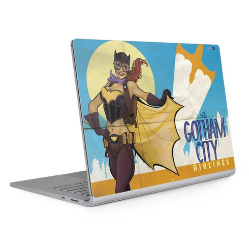 DC Comics Bombshells Batgirl- Fly Gotham City Airlines Surface Book 2 15in Skin