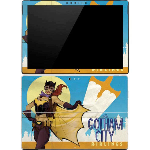 DC Comics Bombshells Batgirl- Fly Gotham City Airlines Surface Pro 4 Skin