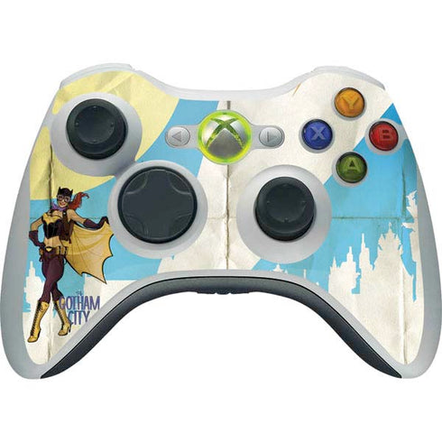 DC Comics Bombshells Batgirl- Fly Gotham City Airlines Xbox 360 Wireless Controller Skin