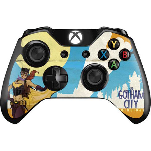 DC Comics Bombshells Batgirl- Fly Gotham City Airlines Xbox One Controller Skin