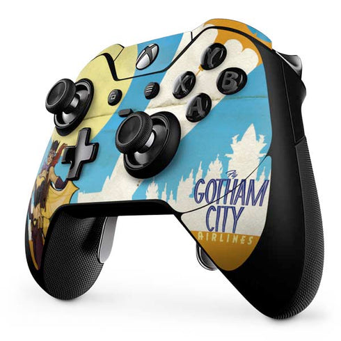 DC Comics Bombshells Batgirl- Fly Gotham City Airlines Xbox One Elite Controller Skin