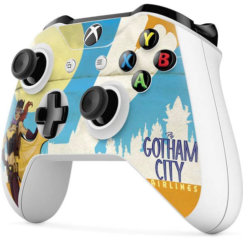 DC Comics Bombshells Batgirl- Fly Gotham City Airlines Xbox One S Controller Skin