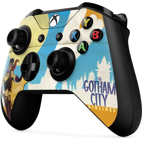 DC Comics Bombshells Batgirl- Fly Gotham City Airlines Xbox One X Controller Skin
