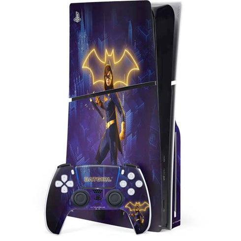 DC Comics Gotham Knights Batgirl PS5 Slim Disk Bundle Skin