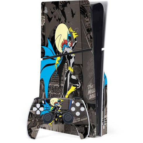 DC Comics Batgirl Classic Art PS5 Slim Disk Bundle Skin
