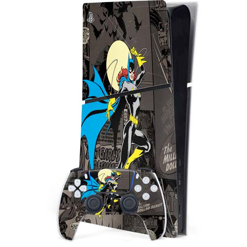 DC Comics Batgirl Classic Art PS5 Slim Digital Edition Console Skin