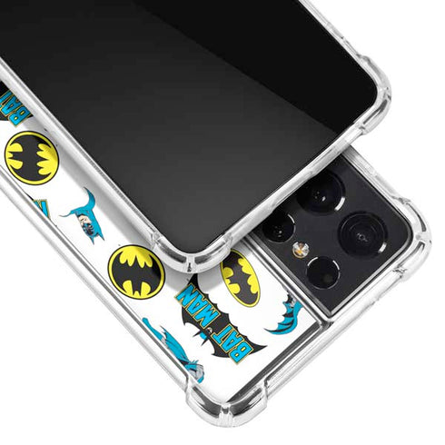 DC Comics Batman Classic Art Print Galaxy S21 Ultra 5G Clear Case