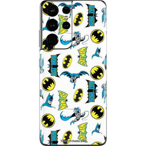 DC Comics Batman Classic Art Print Galaxy S21 Ultra 5G Skin