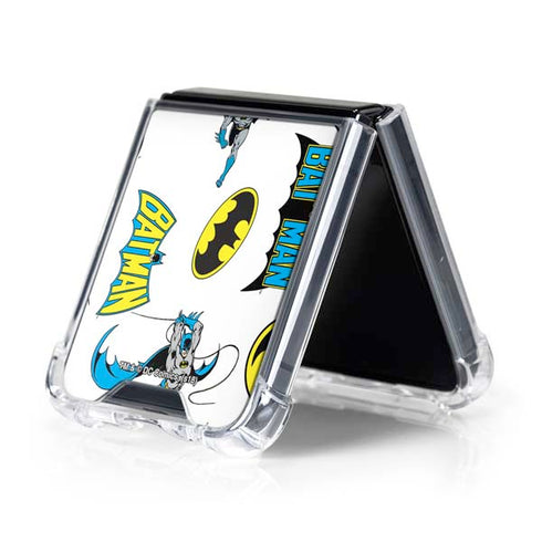 DC Comics Batman Classic Art Print Galaxy Z Flip5 5G Clear Case