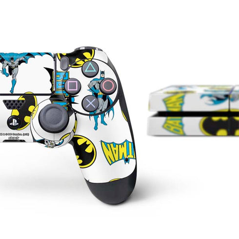 DC Comics Batman Classic Art Print PS4 Console and Controller Bundle Skin