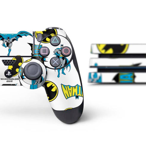 DC Comics Batman Classic Art Print PS4 Pro Bundle Skin