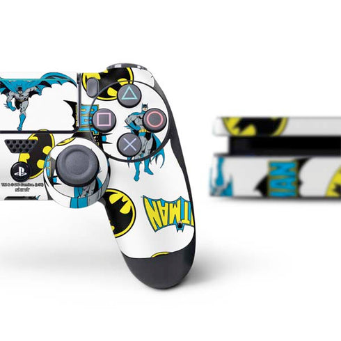 DC Comics Batman Classic Art Print PS4 Slim Bundle Skin