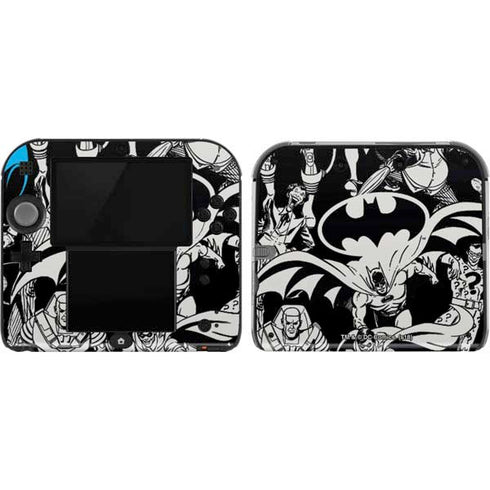 DC Comics Batman Characters Action Poses Print Nintendo 2DS Skin