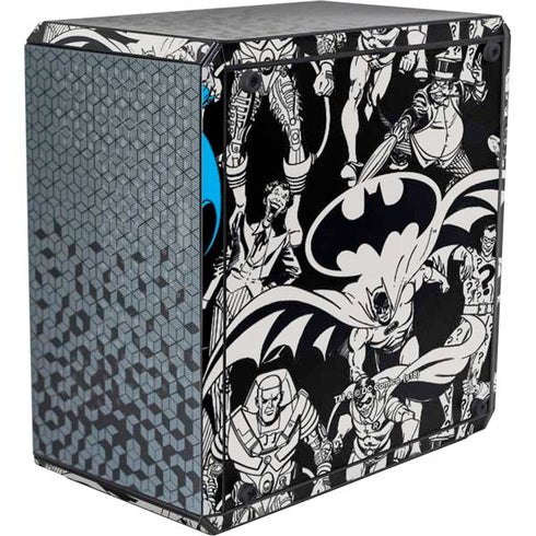 DC Comics Batman Characters Action Poses Print Cooler Master MasterBox Q300L Mini Tower Skin