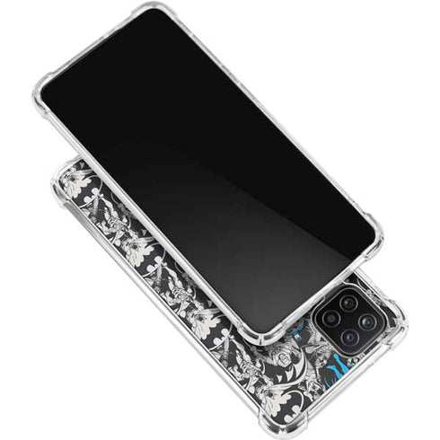 DC Comics Batman Characters Action Poses Print Galaxy A12 Clear Case