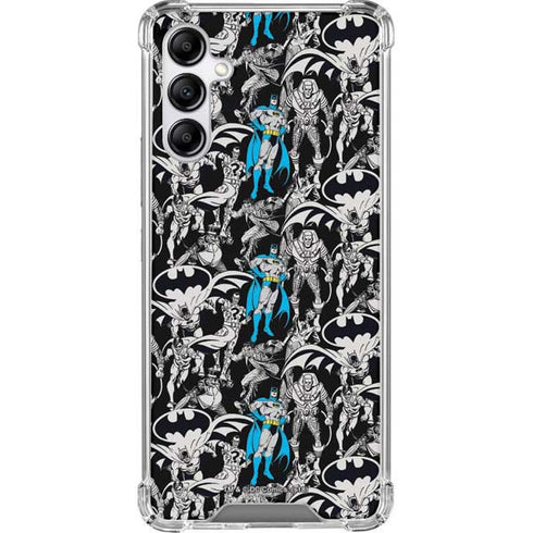 DC Comics Batman Characters Action Poses Print Galaxy A14 5G Clear Case