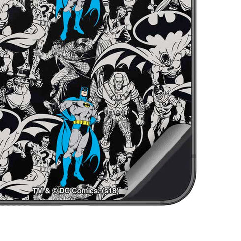 DC Comics Batman Characters Action Poses Print Galaxy A14 5G Skin