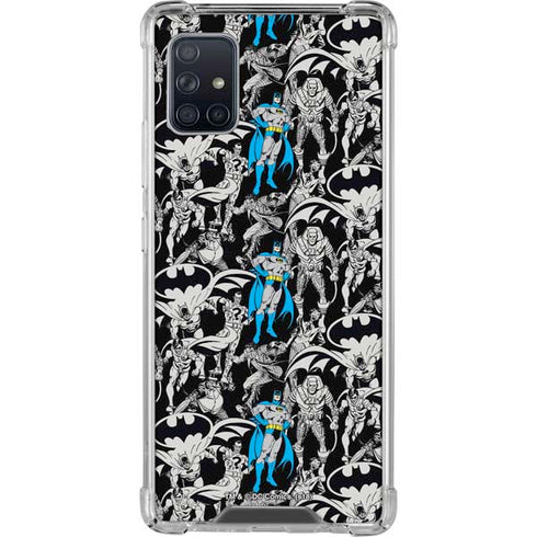 DC Comics Batman Characters Action Poses Print Galaxy A51 5G Clear Case