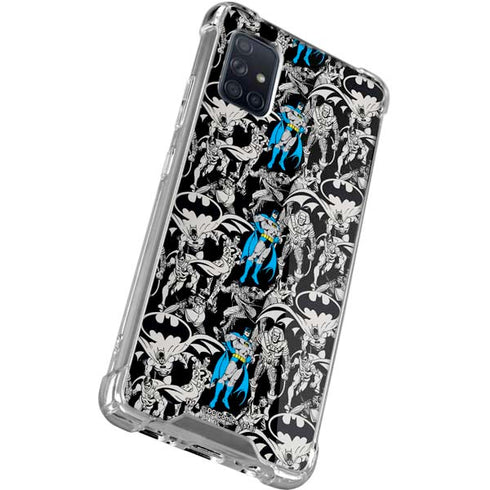 DC Comics Batman Characters Action Poses Print Galaxy A51 5G Clear Case