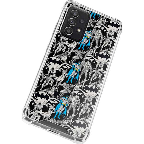 DC Comics Batman Characters Action Poses Print Galaxy A52 5G Clear Case