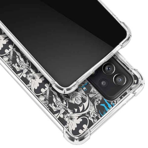 DC Comics Batman Characters Action Poses Print Galaxy A52 5G Clear Case