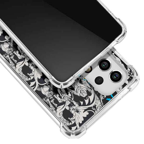 DC Comics Batman Characters Action Poses Print Galaxy A53 5G Clear Case
