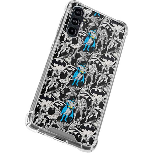 DC Comics Batman Characters Action Poses Print Galaxy A54 5G Clear Case