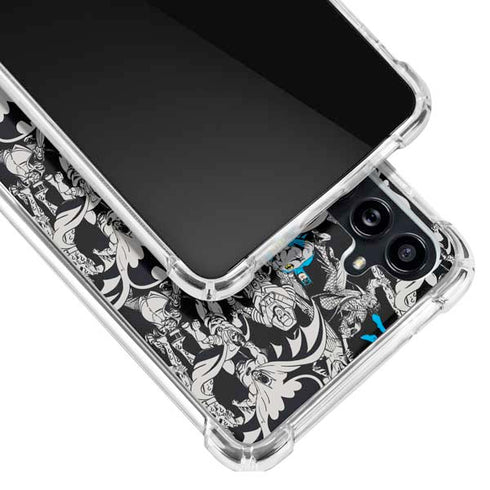 DC Comics Batman Characters Action Poses Print Galaxy A54 5G Clear Case
