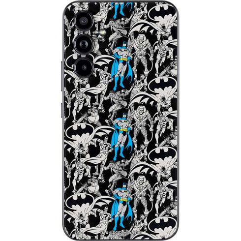 DC Comics Batman Characters Action Poses Print Galaxy A54 5G Skin