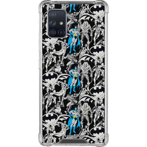 DC Comics Batman Characters Action Poses Print Galaxy A71 5G Clear Case