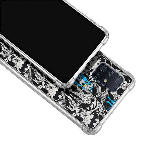 DC Comics Batman Characters Action Poses Print Galaxy A71 5G Clear Case