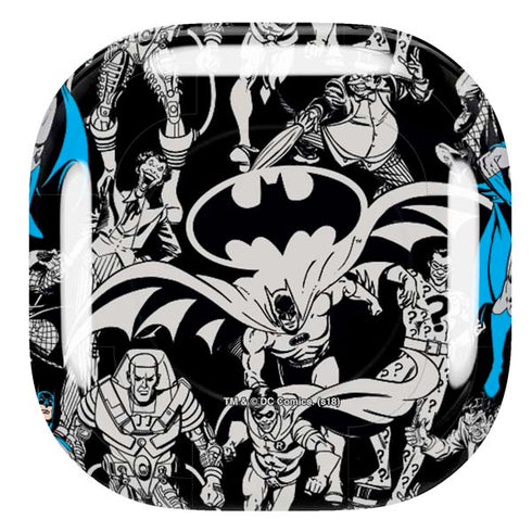 DC Comics Batman Characters Action Poses Print Galaxy Buds Pro Skin