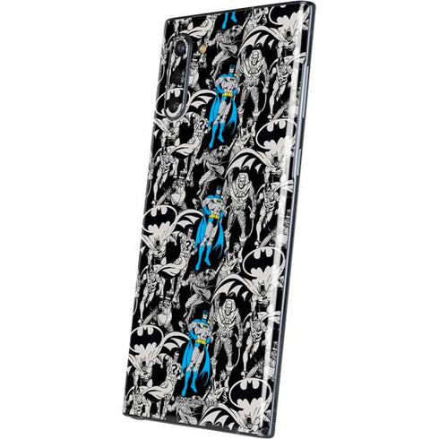 DC Comics Batman Characters Action Poses Print Galaxy Note 10 Skin