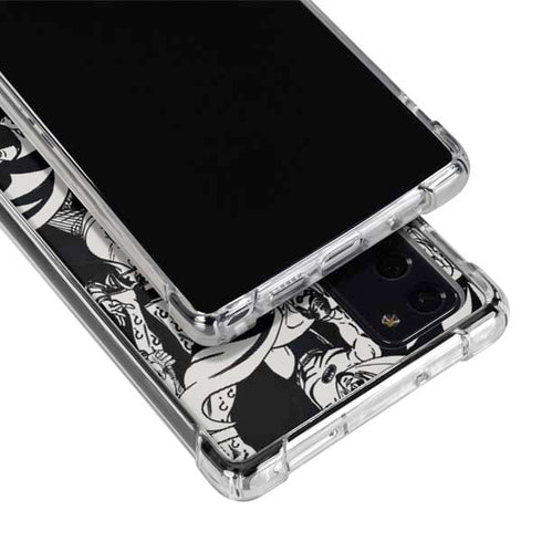 DC Comics Batman Characters Action Poses Print Galaxy Note20 5G Clear Case